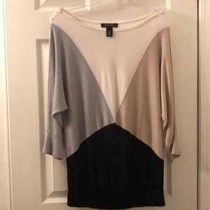 WH/BM metallic sweater